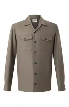 Шерстяная куртка-рубашка Brunello Cucinelli