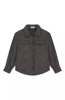 Шерстяная куртка-рубашка Brunello Cucinelli