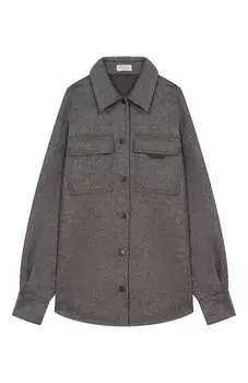 Шерстяная куртка-рубашка Brunello Cucinelli