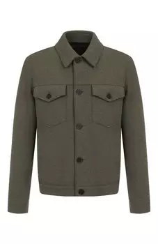 Шерстяная куртка-рубашка Harris Wharf London