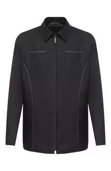 Шерстяная куртка с отделкой из кожи Zilli