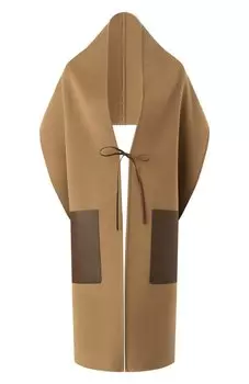 Шерстяная накидка Yves Salomon