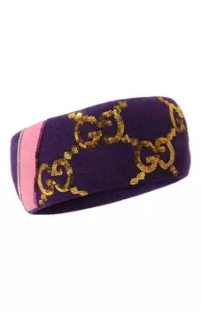 Шерстяная повязка на голову Gucci