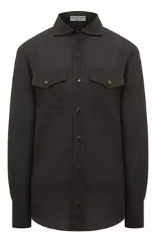 Шерстяная рубашка Brunello Cucinelli