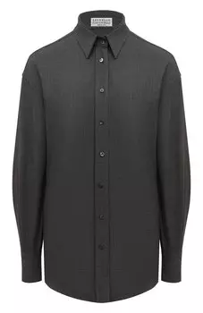 Шерстяная рубашка Brunello Cucinelli
