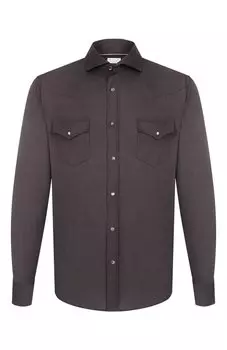 Шерстяная рубашка Brunello Cucinelli