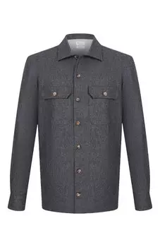 Шерстяная рубашка Brunello Cucinelli