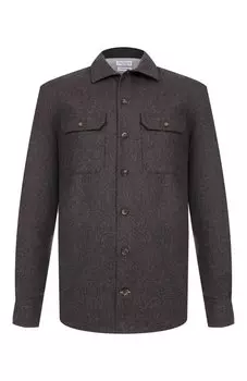 Шерстяная рубашка Brunello Cucinelli