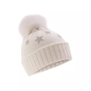 Шерстяная шапка с мехом Il Trenino