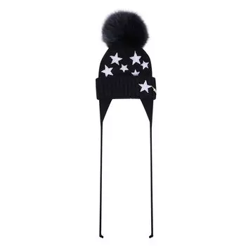 Шерстяная шапка с мехом Il Trenino