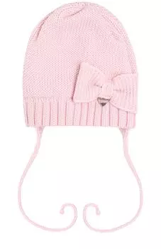 Шерстяная шапка с бантом Il Trenino