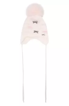 Шерстяная шапка с мехом Il Trenino