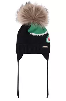 Шерстяная шапка с мехом Il Trenino