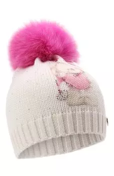 Шерстяная шапка с мехом Il Trenino