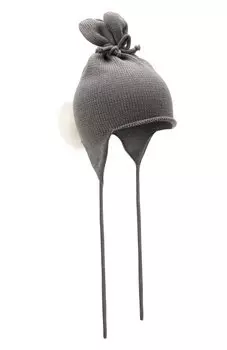 Шерстяная шапка с меховой отделкой Catya