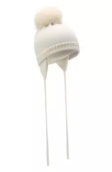 Шерстяная шапка с меховой отделкой Catya