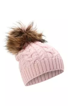 Шерстяная шапка с меховой отделкой Catya