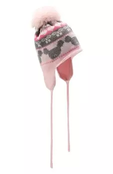 Шерстяная шапка с меховой отделкой Catya