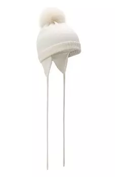 Шерстяная шапка с меховой отделкой Catya