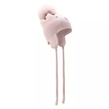 Шерстяная шапка с меховым помпоном Catya