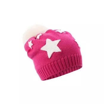 Шерстяная шапка с меховым помпоном Catya