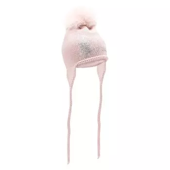 Шерстяная шапка с меховым помпоном Catya