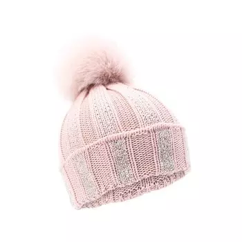 Шерстяная шапка с меховым помпоном Catya