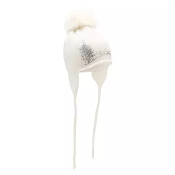 Шерстяная шапка с меховым помпоном Catya