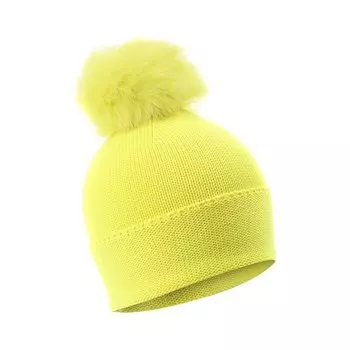 Шерстяная шапка с меховым помпоном Catya