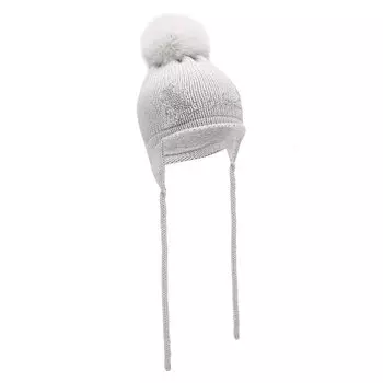 Шерстяная шапка с меховым помпоном Catya