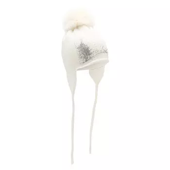 Шерстяная шапка с меховым помпоном Catya