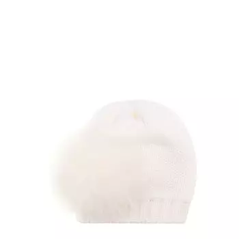 Шерстяная шапка с меховым помпоном Catya