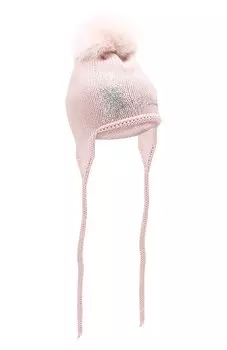 Шерстяная шапка с меховым помпоном Catya