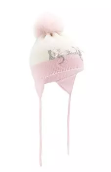 Шерстяная шапка с меховым помпоном Catya