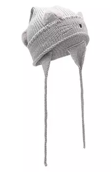 Шерстяная шапка с меховым помпоном Il Trenino