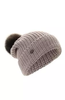 Шерстяная шапка с отделкой из меха соболя Black Sable