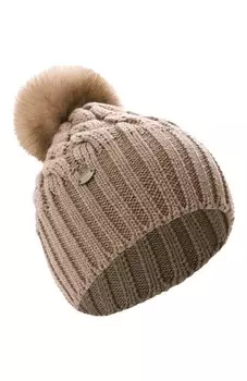 Шерстяная шапка с отделкой из меха соболя Black Sable