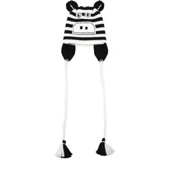 Шерстяная шапка с принтом и декором Catya