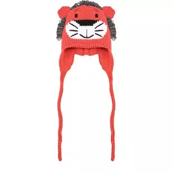 Шерстяная шапка с принтом и декором Catya