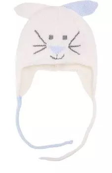 Шерстяная шапка с принтом и декором Catya