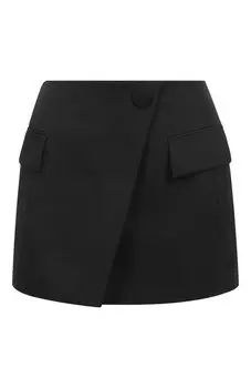 Шерстяная юбка Balmain