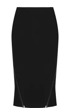 Шерстяная юбка-карандаш с металлическими молниями Tom Ford
