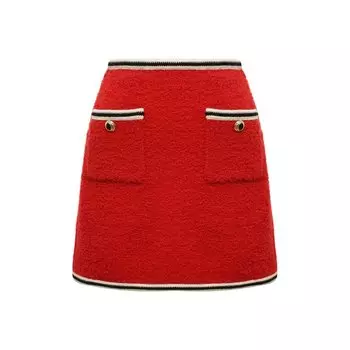 Шерстяная юбка Miu Miu