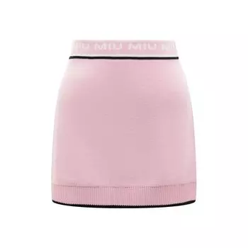 Шерстяная юбка Miu Miu