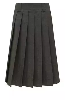 Шерстяная юбка Miu Miu