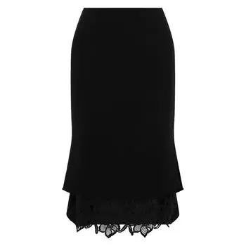 Шерстяная юбка Oscar de la Renta