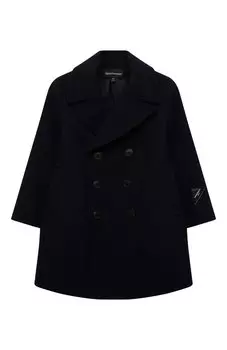 Шерстяное пальто Emporio Armani