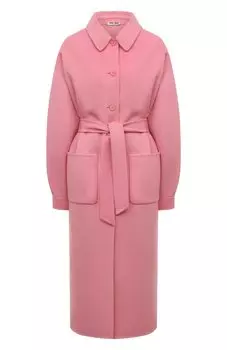 Шерстяное пальто Miu Miu