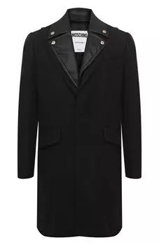 Шерстяное пальто Moschino