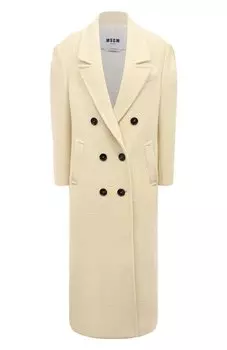 Шерстяное пальто MSGM